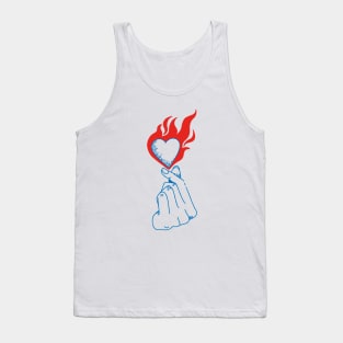 Korean Finger Heart For Valentines Day Tank Top